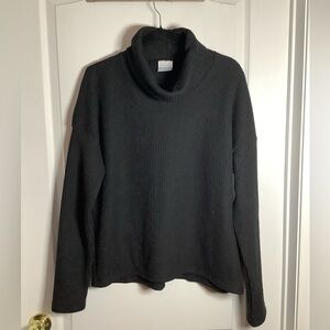 Columbia waffle knit boxy fit turtleneck top